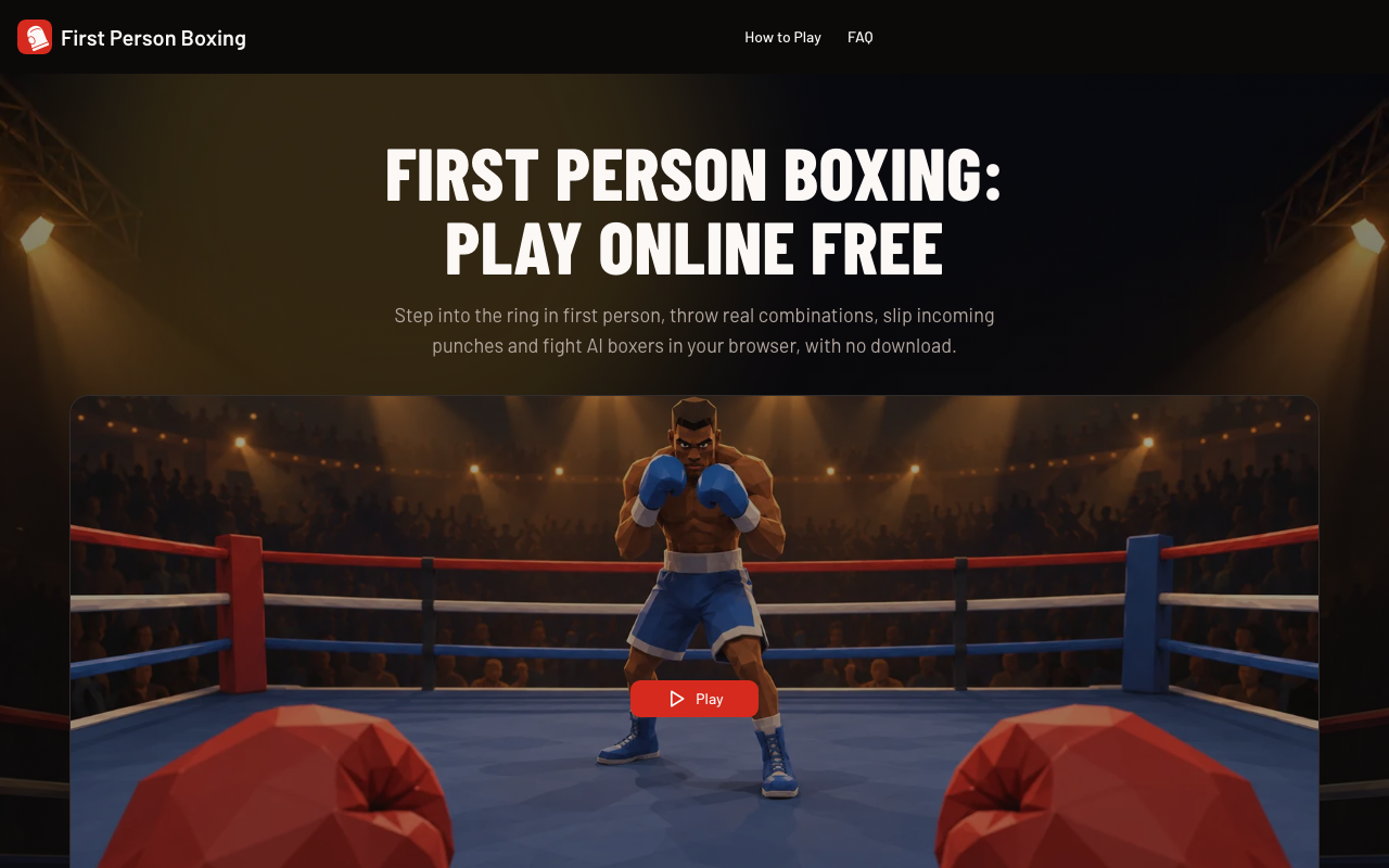 First Person Boxing screenshot 1