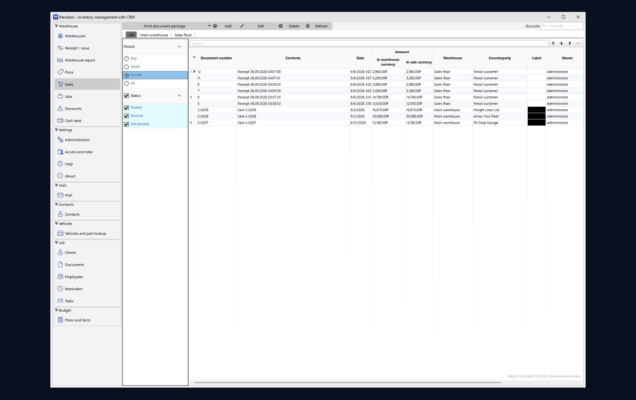 Meridian screenshot 1