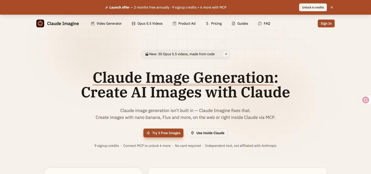 Claude Imagine screenshot 1