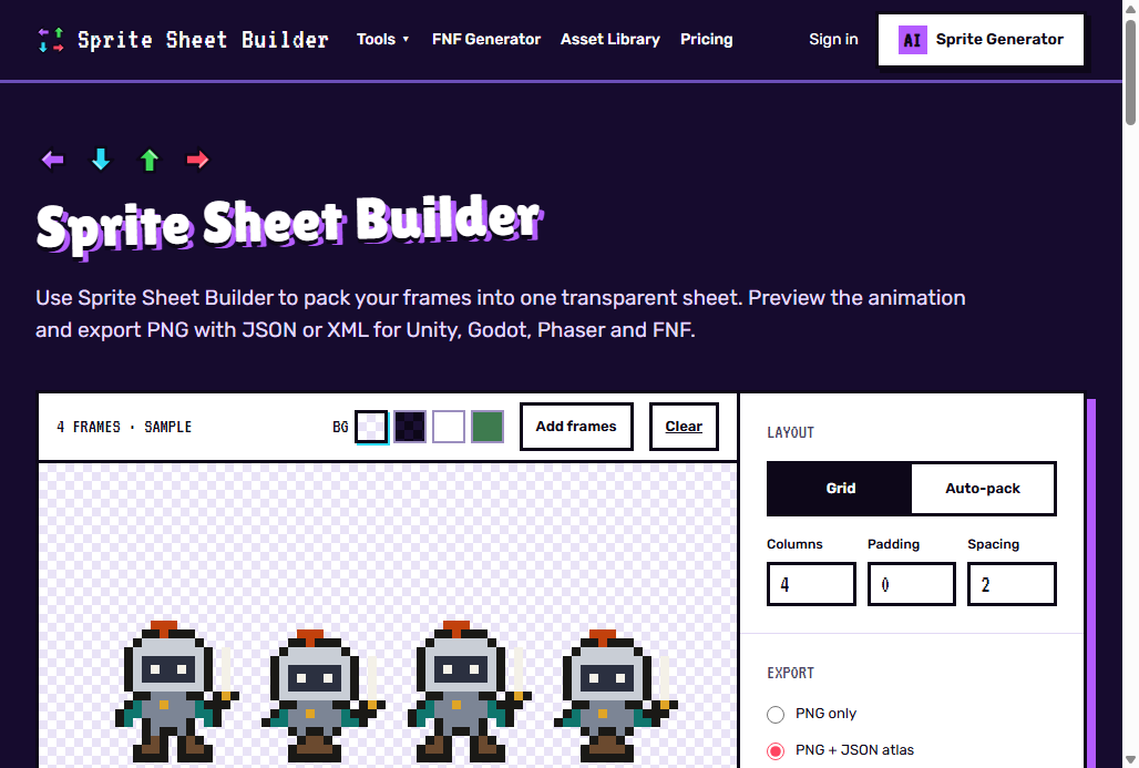 Sprite Sheet Builder screenshot 1