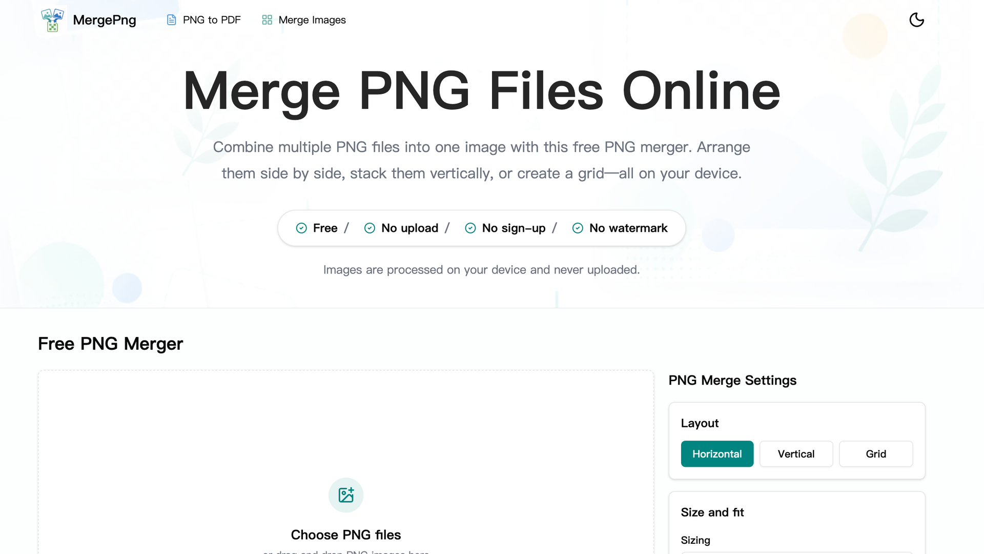 MergePNG screenshot 1