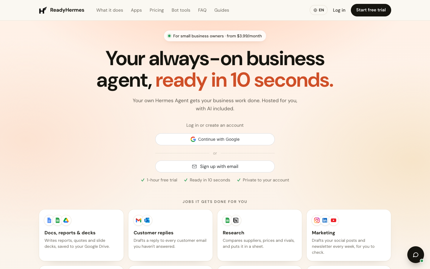 ReadyHermes screenshot 1