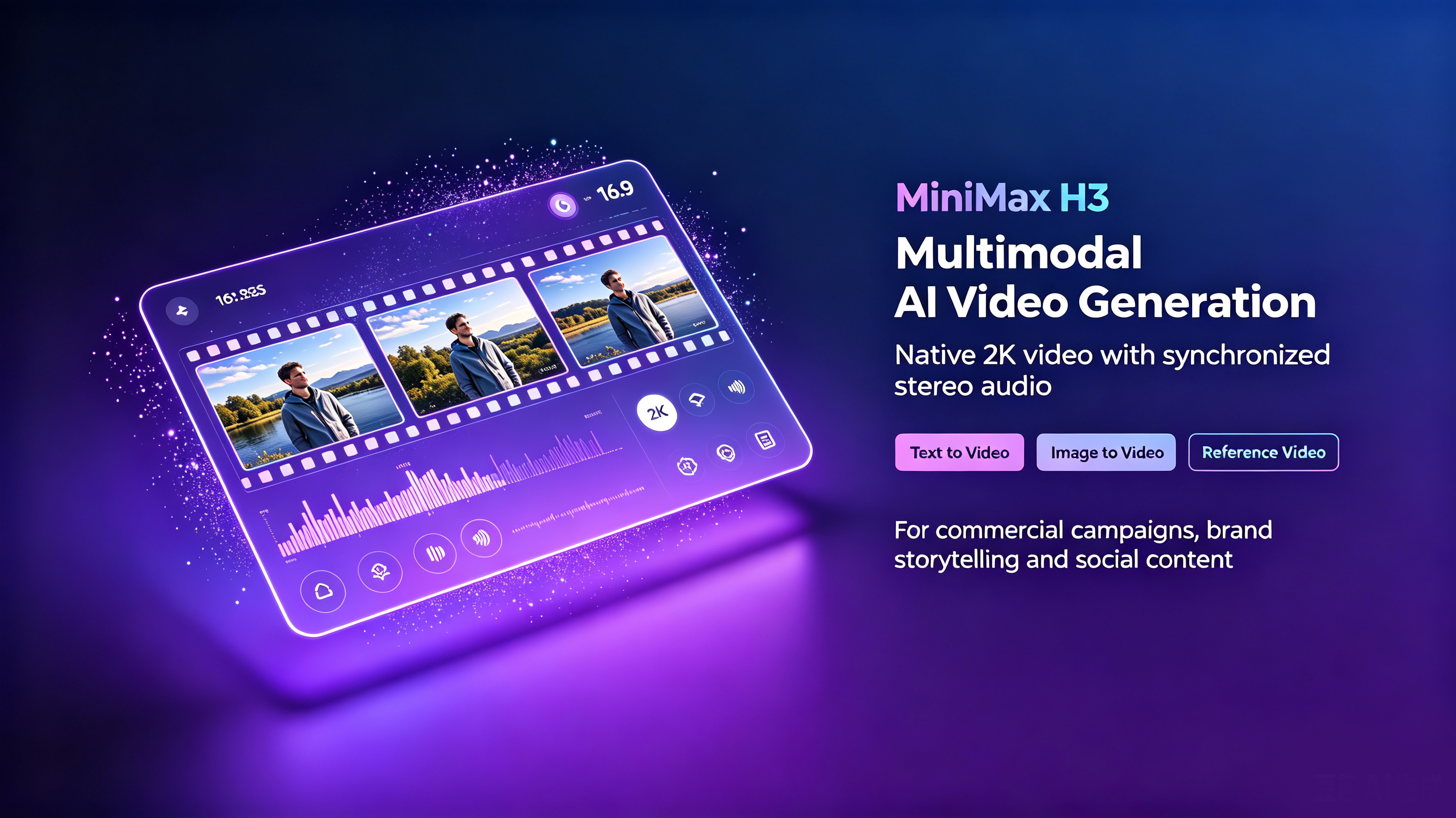 MiniMax H3 - Create 2K AI Videos from Te screenshot 1