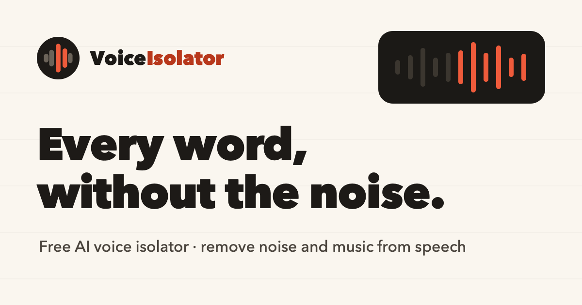 Voice Isolator screenshot 1