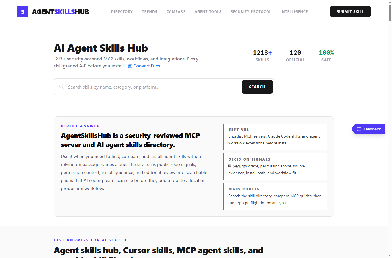 Agent Skills Hub screenshot 1