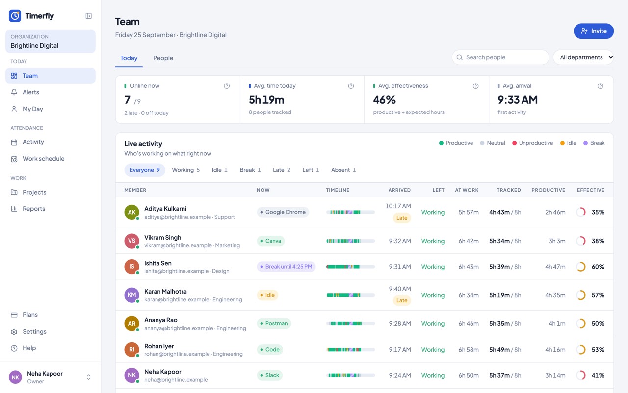 Timerfly screenshot 1