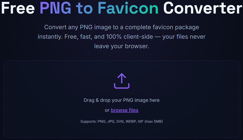 PNG to Favicon Converter screenshot 1